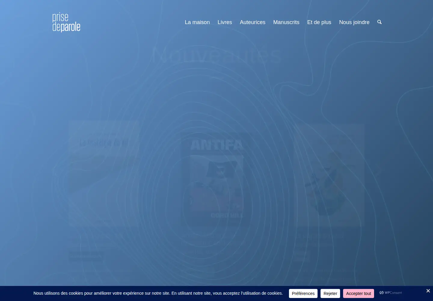 Screenshot of prisedeparole.ca