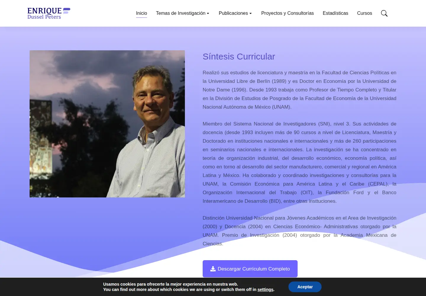 Screenshot of dusselpeters.com