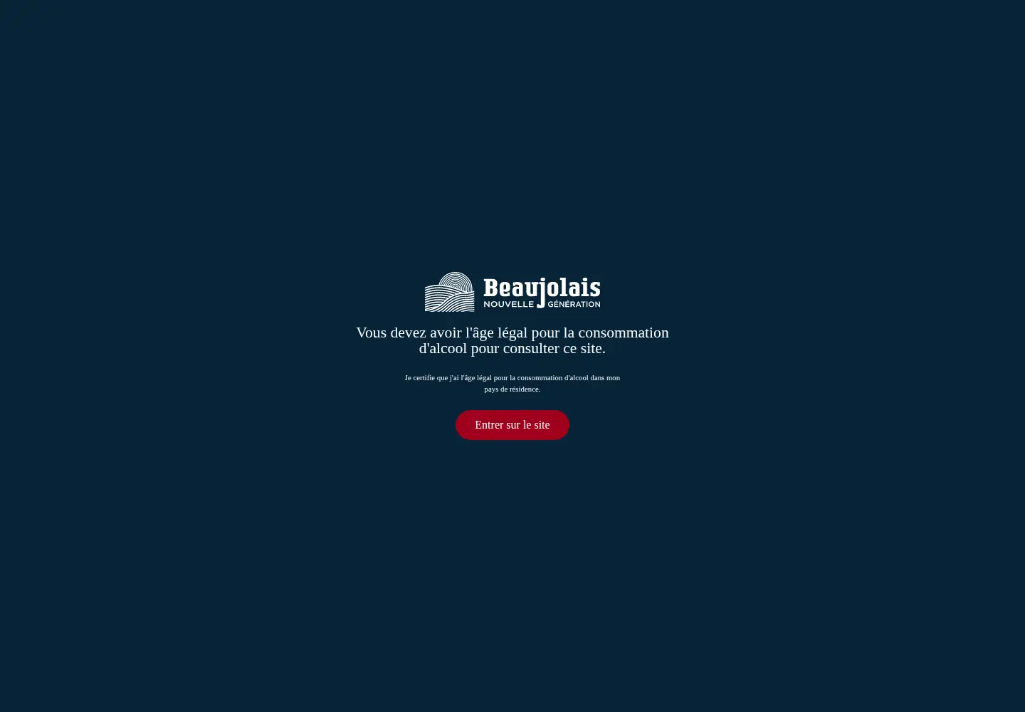Screenshot of beaujolais.com