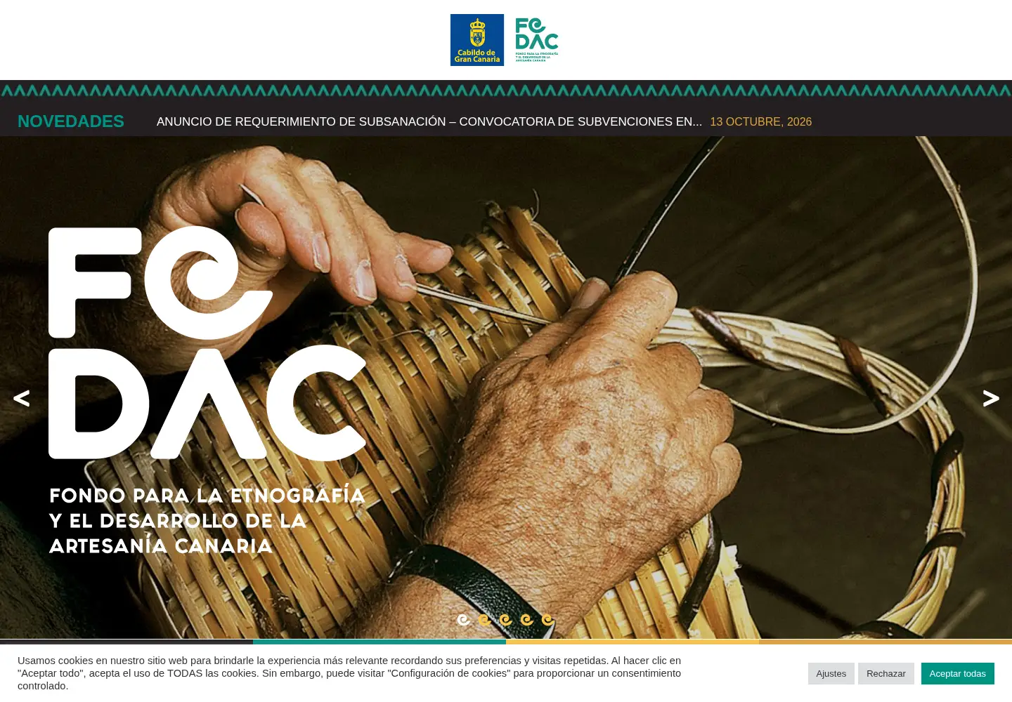Screenshot of fedac.org