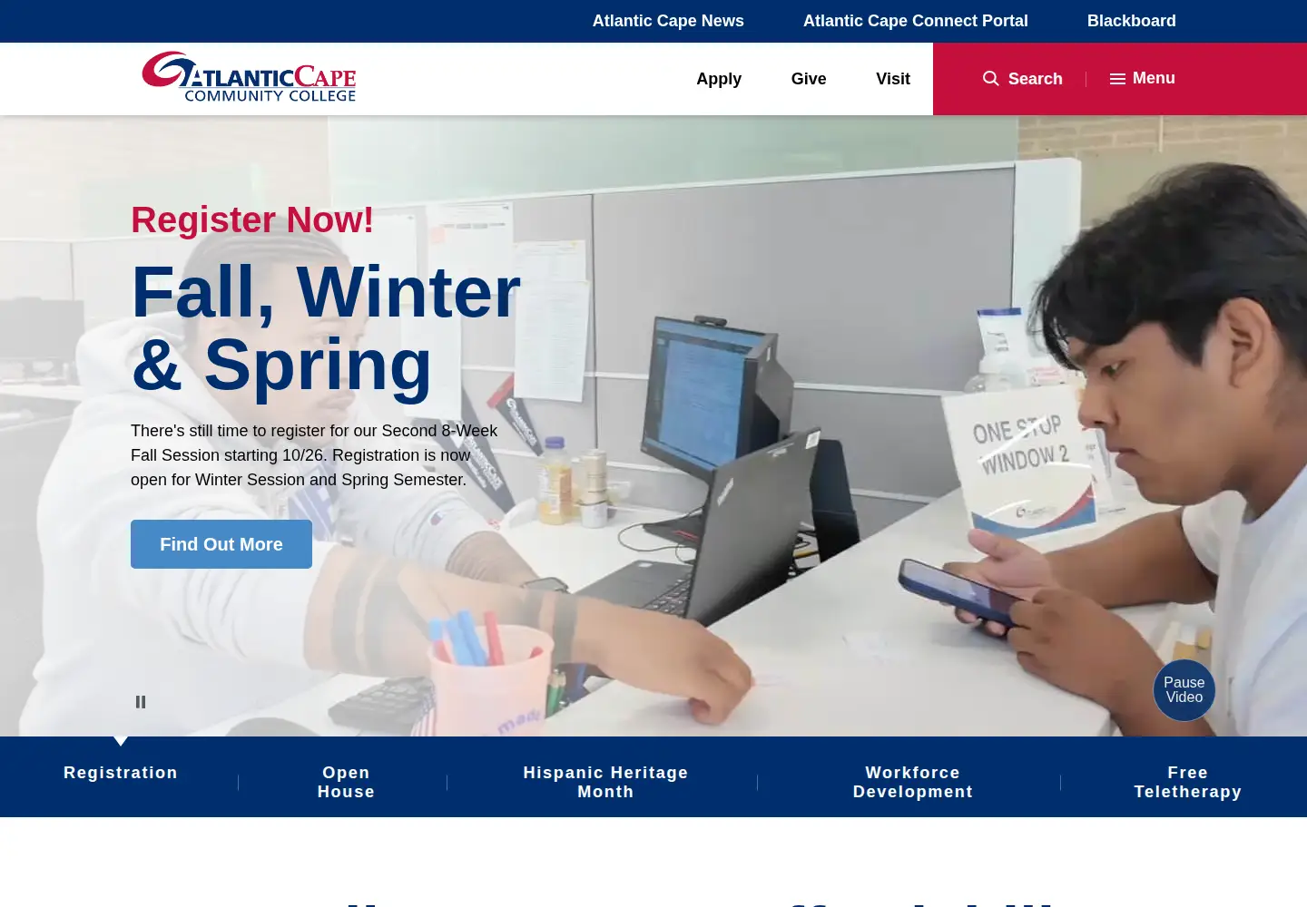 Screenshot of atlantic.edu