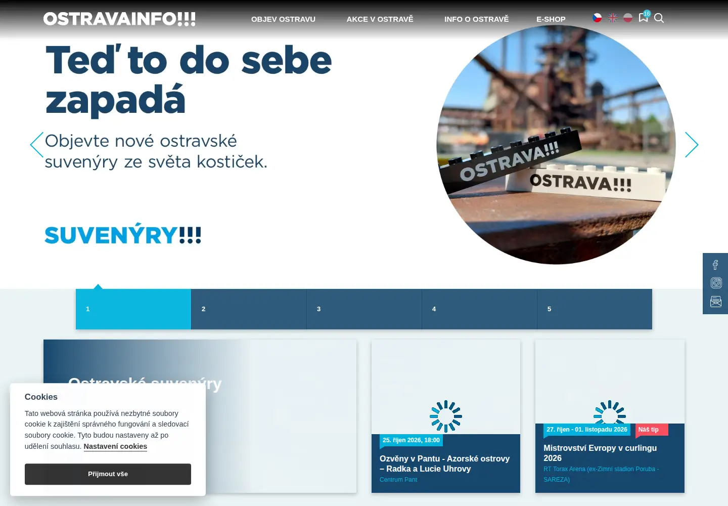 Screenshot of ostravainfo.cz