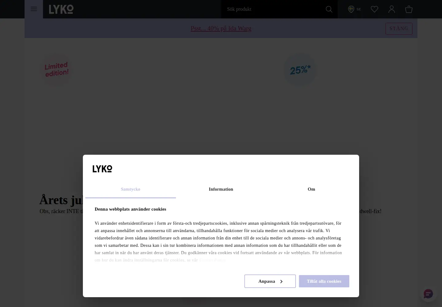 Screenshot of lyko.com