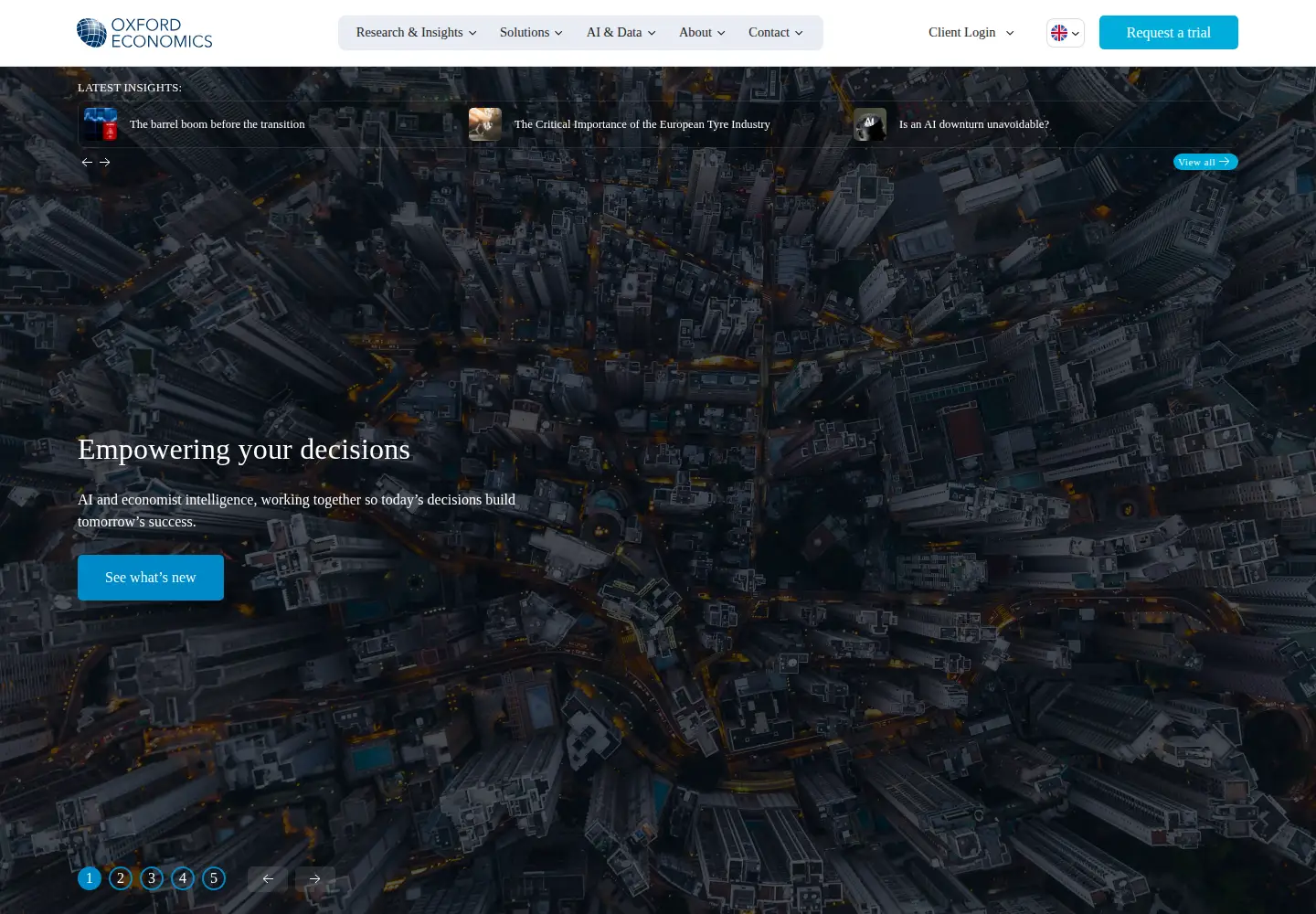 Screenshot of oxfordeconomics.com
