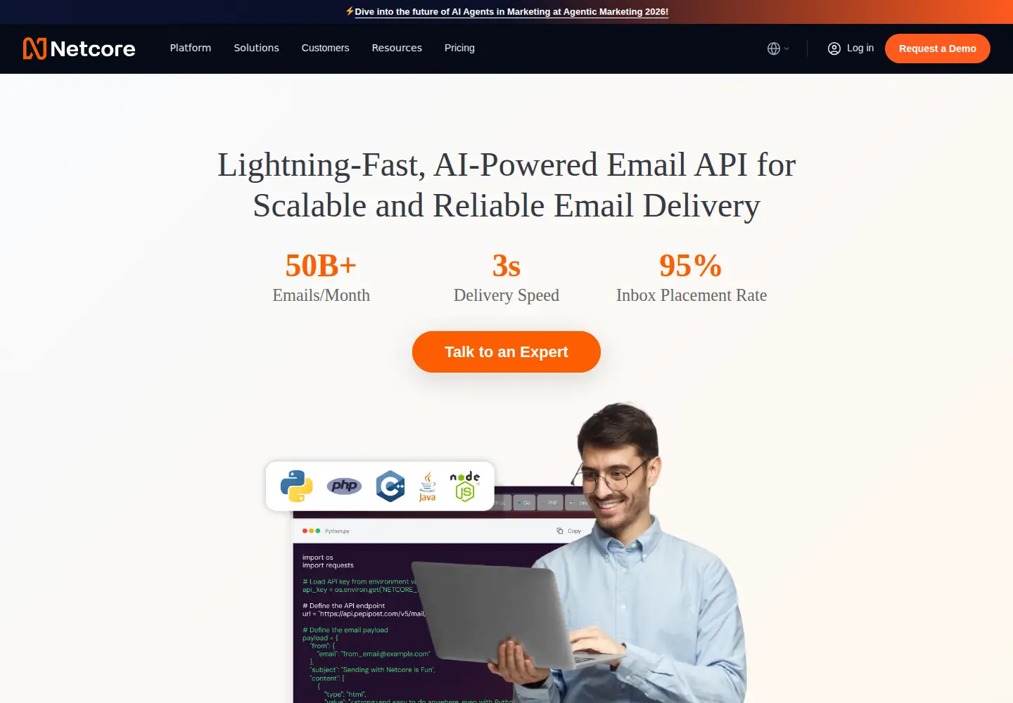 Captured homepage of pepipost.com in the current scan