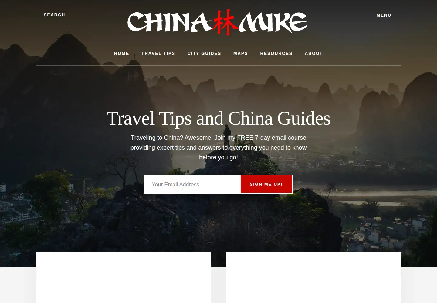 Captured homepage of china-mike.com in the current scan
