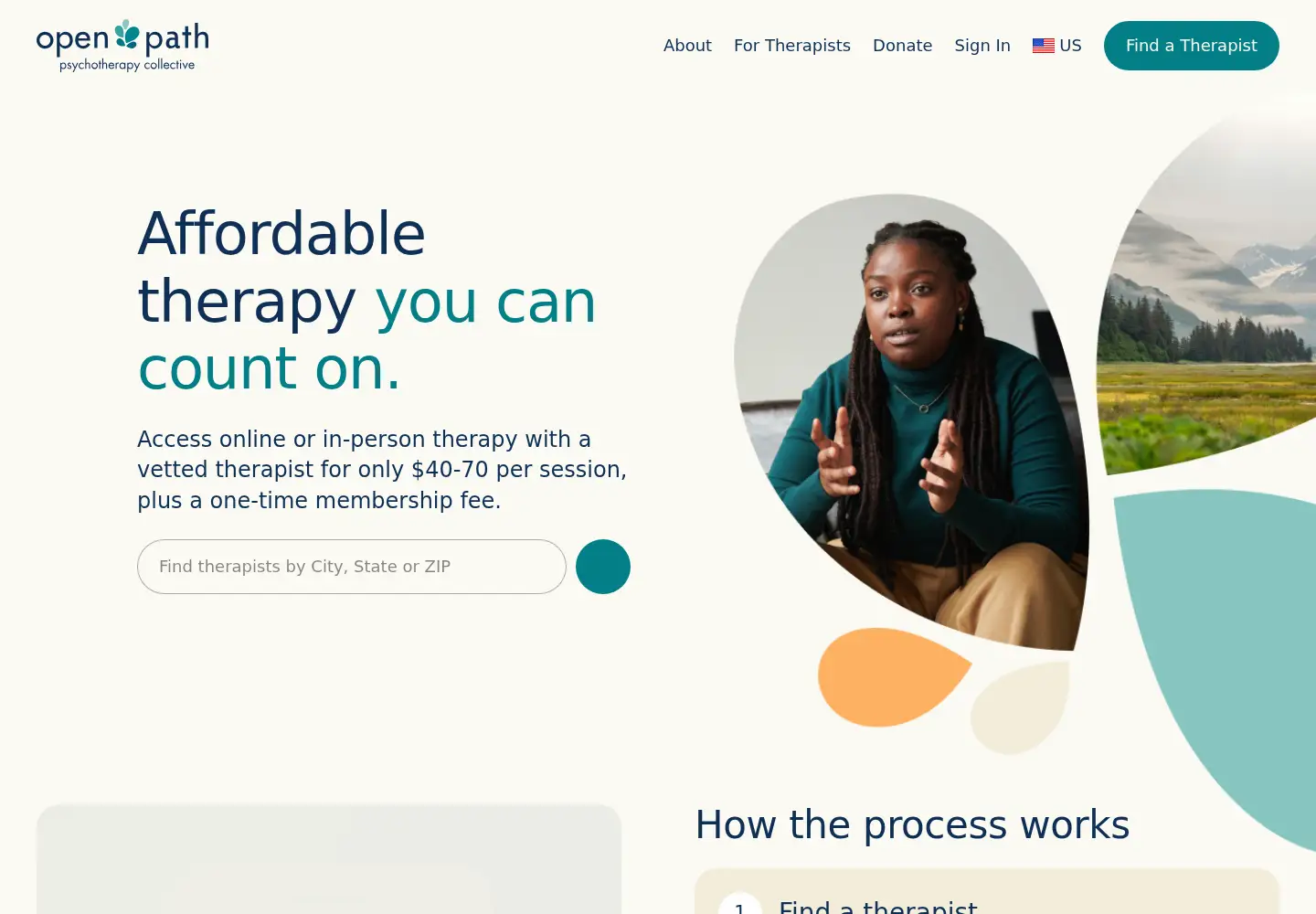Screenshot of openpathcollective.org