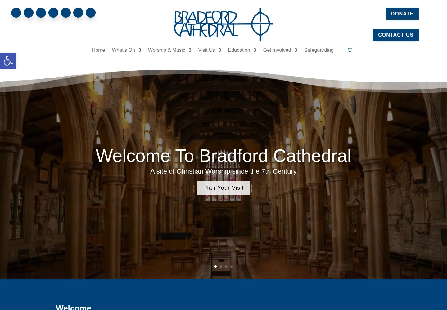 Screenshot of bradfordcathedral.org