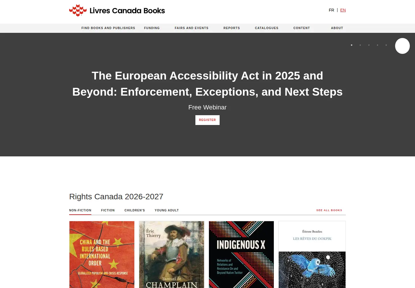 Screenshot of livrescanadabooks.com