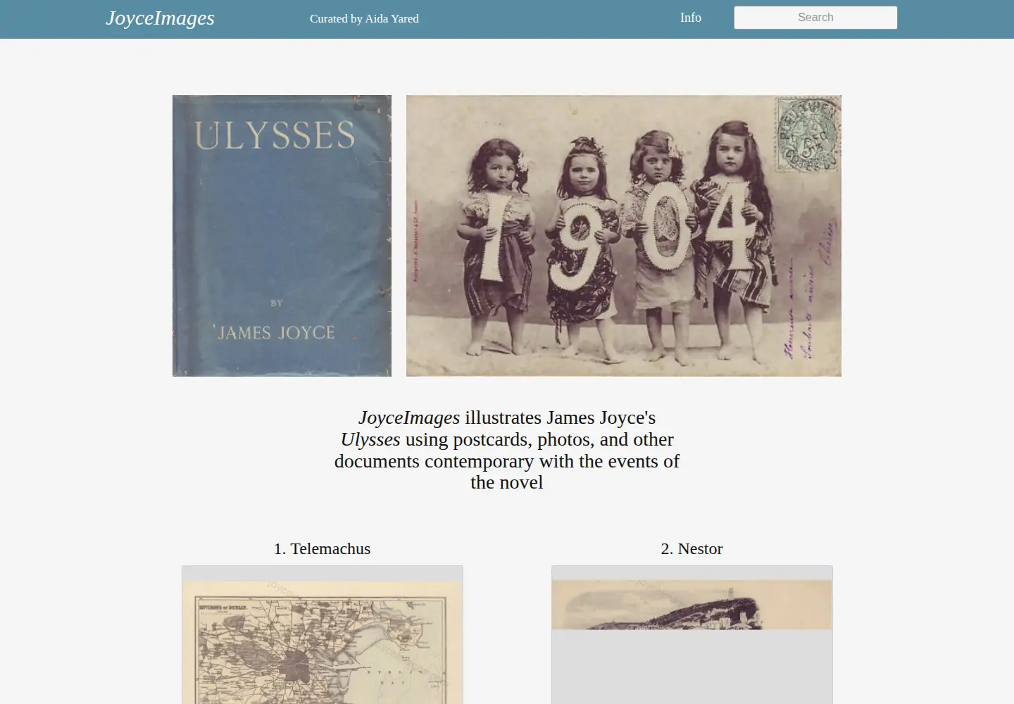 Captured homepage of joyceimages.com in the current scan