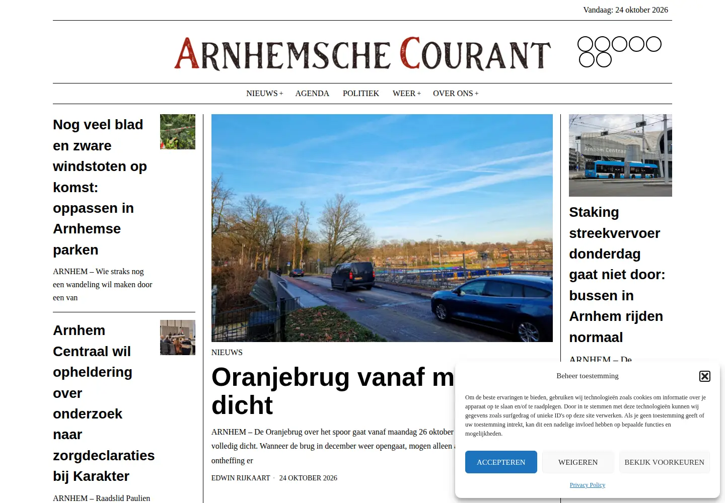 Screenshot of arnhem-direct.nl