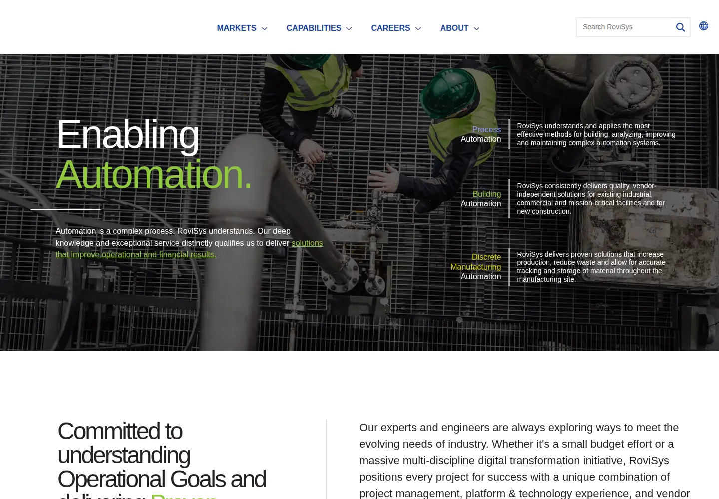 Screenshot of rovisys.com