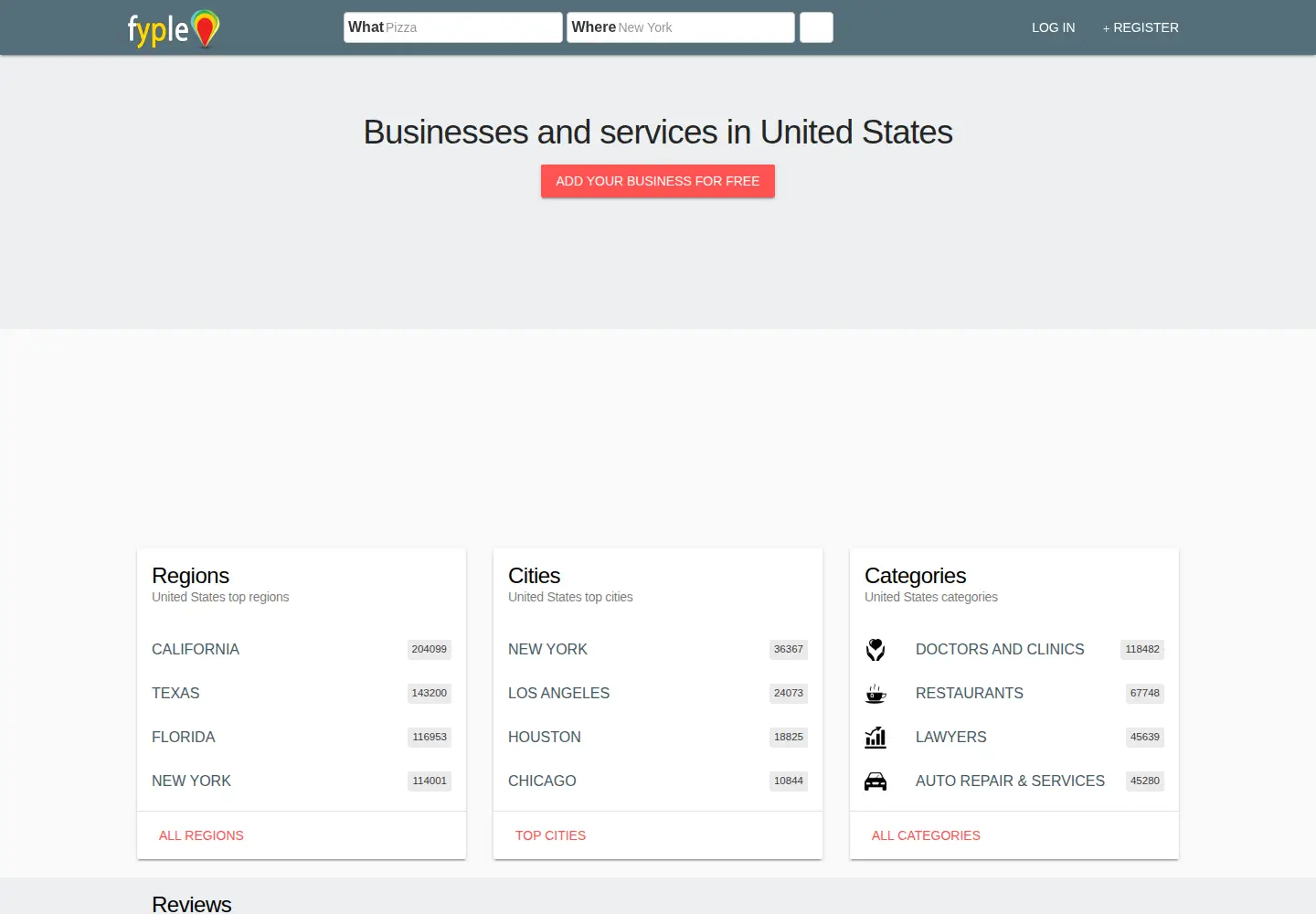 Screenshot of fyple.com