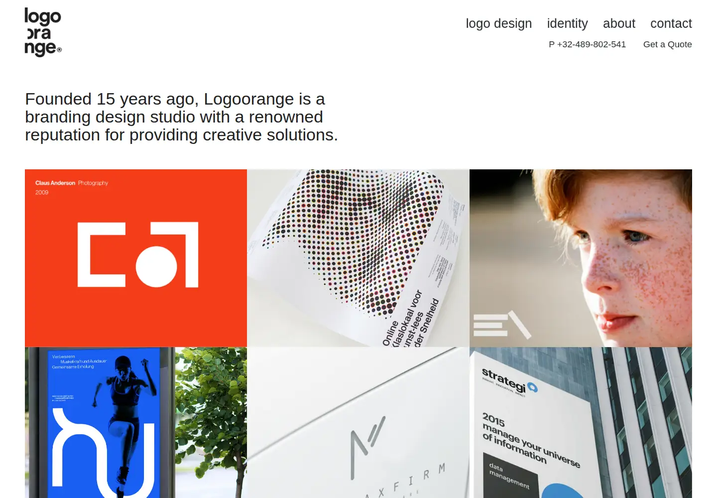 Captured homepage of logoorange.com in the current scan