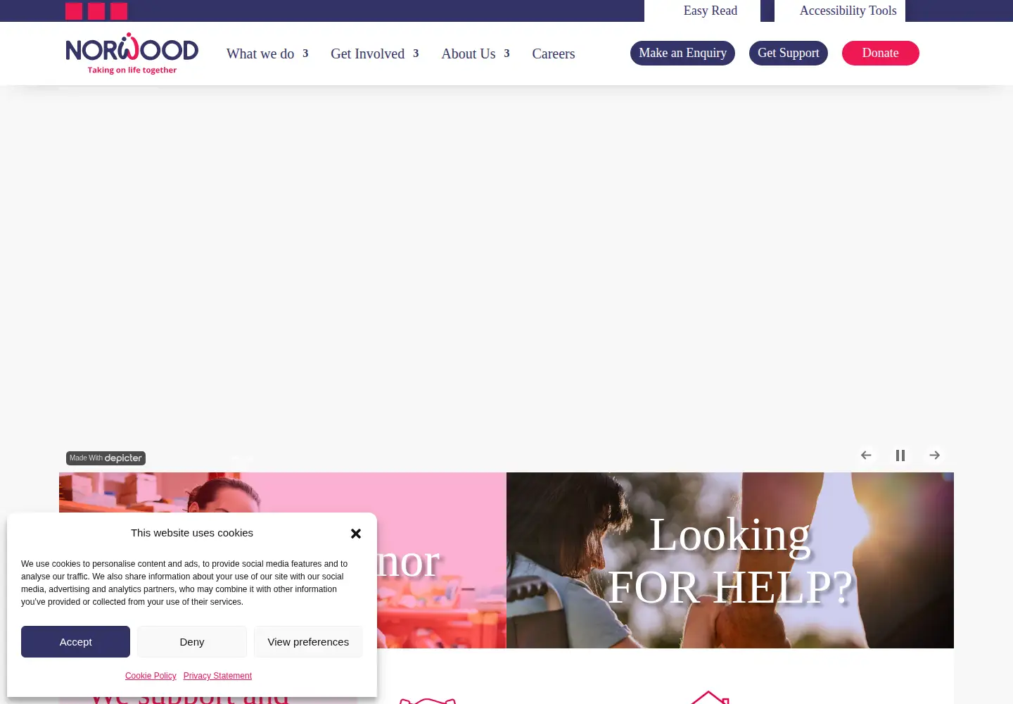 Screenshot of norwood.org.uk
