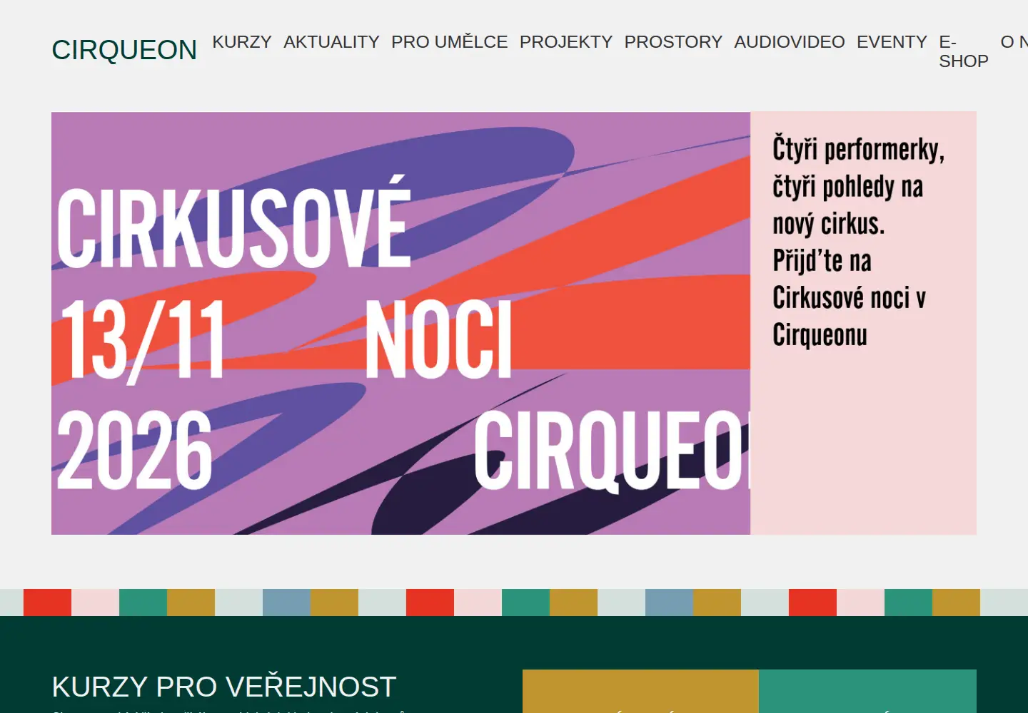 Screenshot of cirqueon.cz