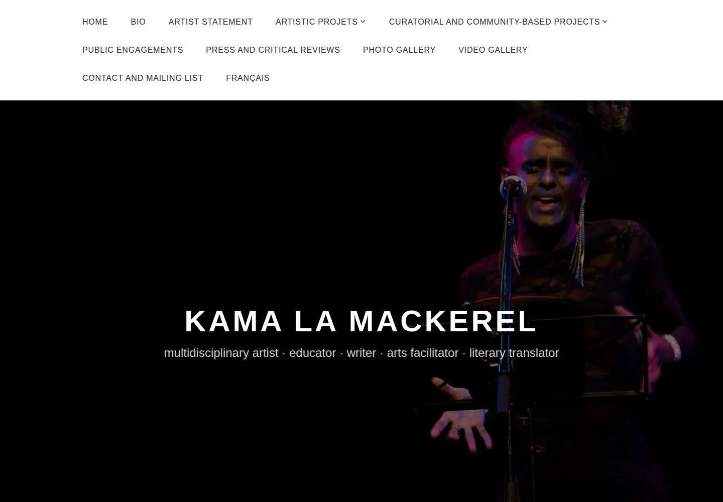 Screenshot of lamackerel.net