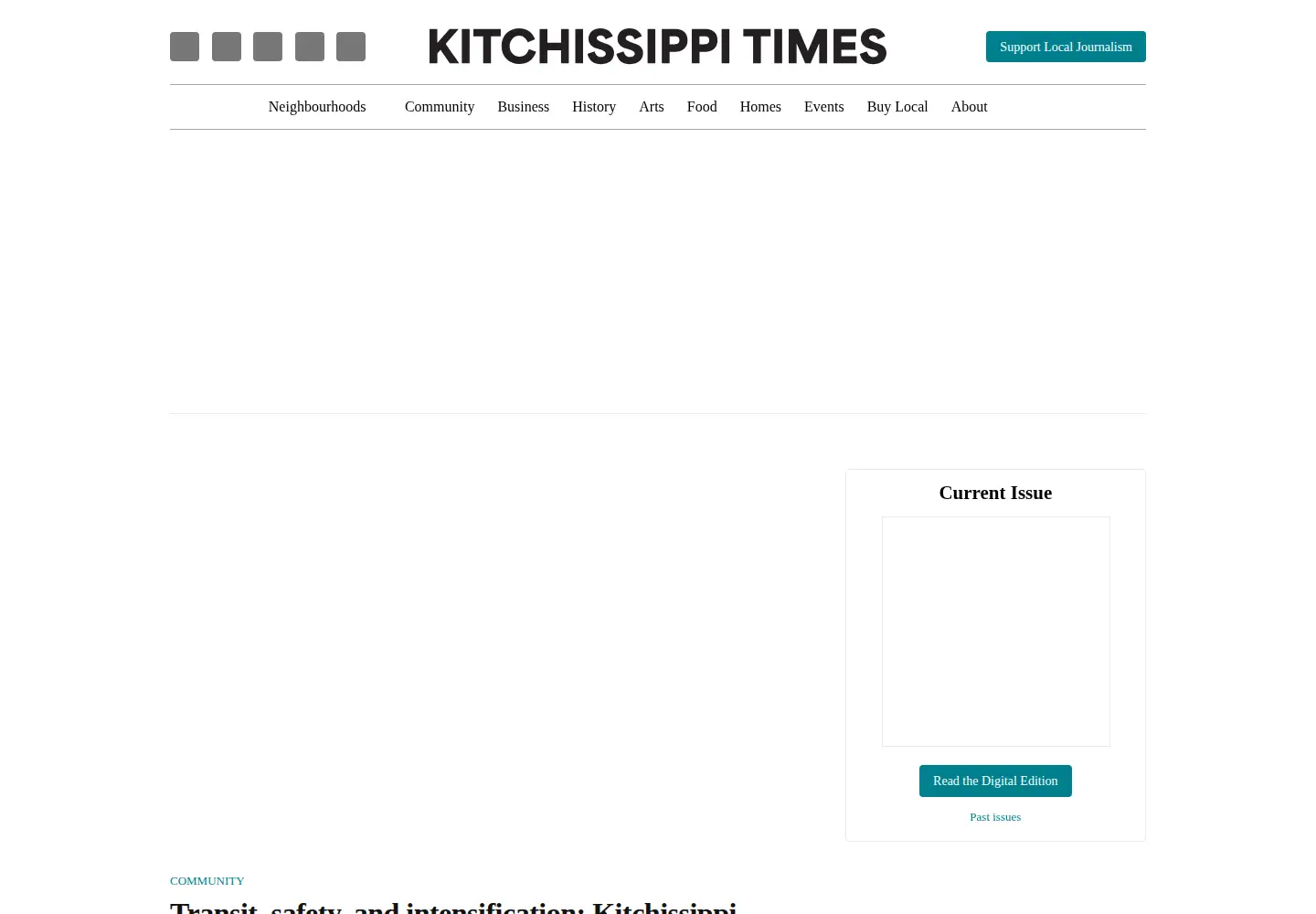Captured homepage of kitchissippi.com in the current scan