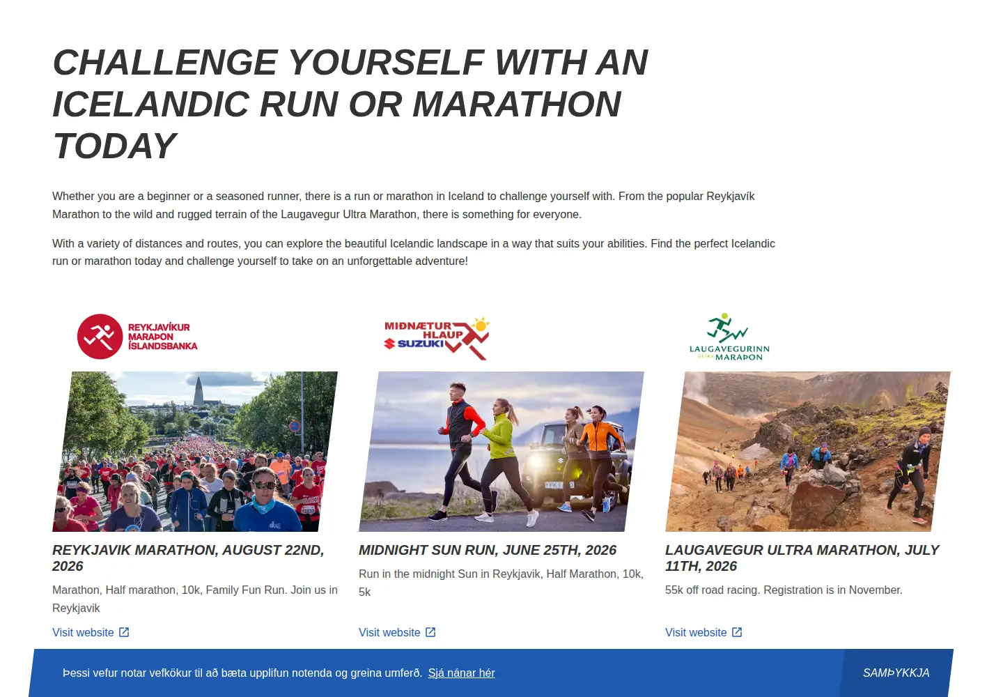Screenshot of marathon.is