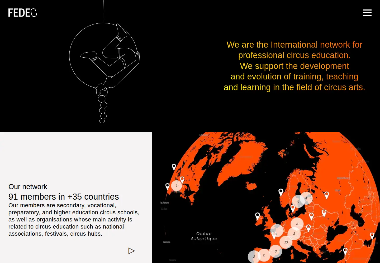 Screenshot of fedec.eu