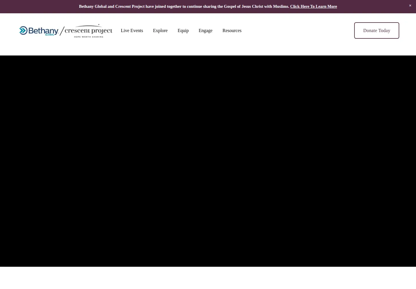 Screenshot of crescentproject.org