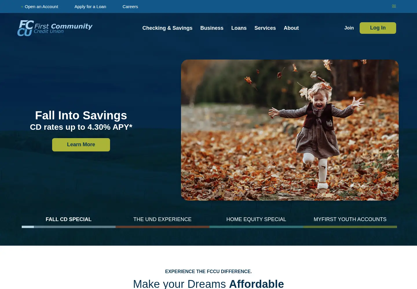 Screenshot of myfccu.com