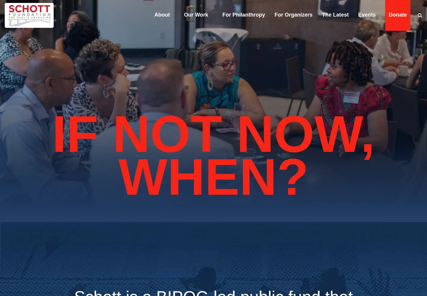 Screenshot of schottfoundation.org
