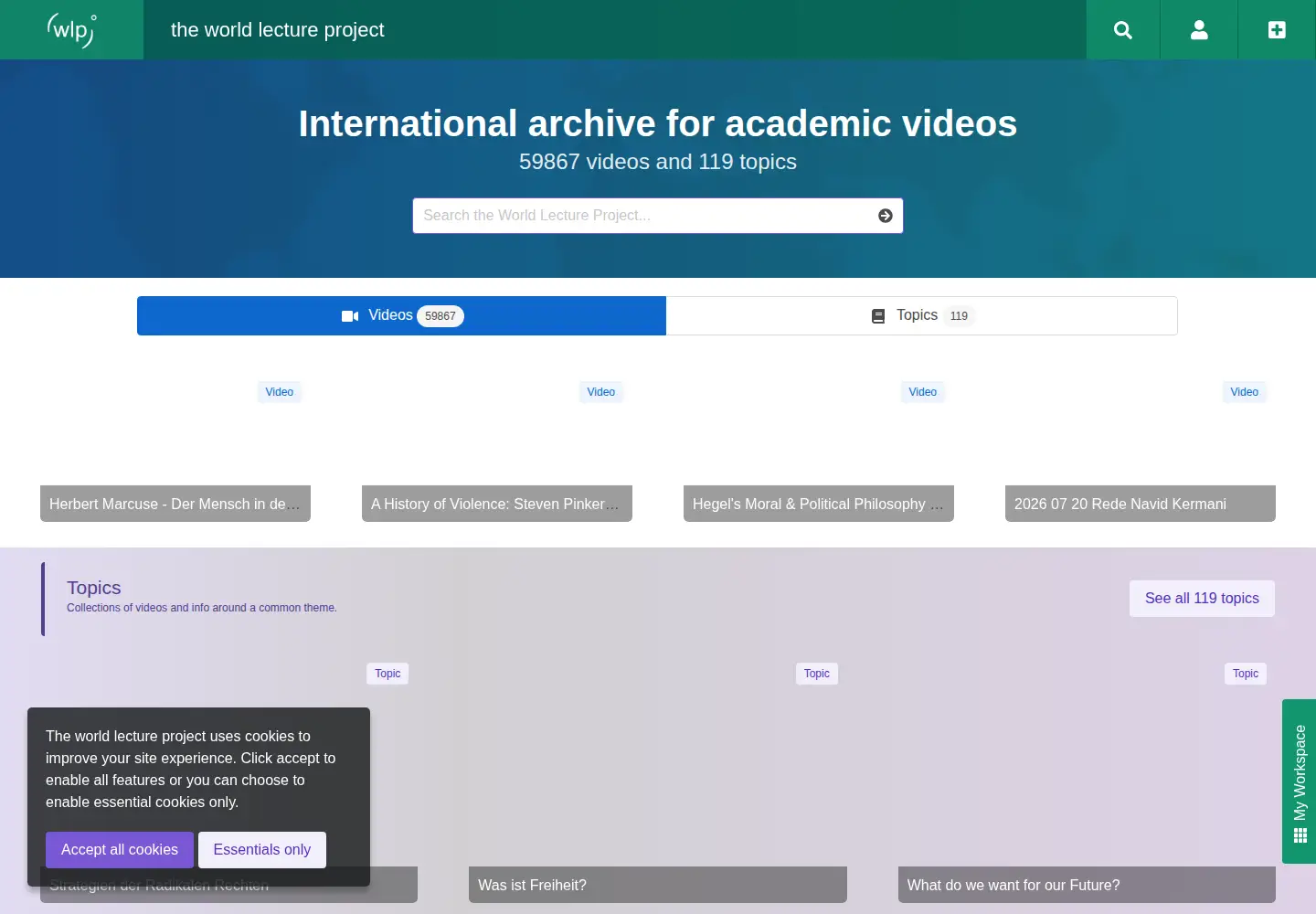 Screenshot of world-lecture-project.org