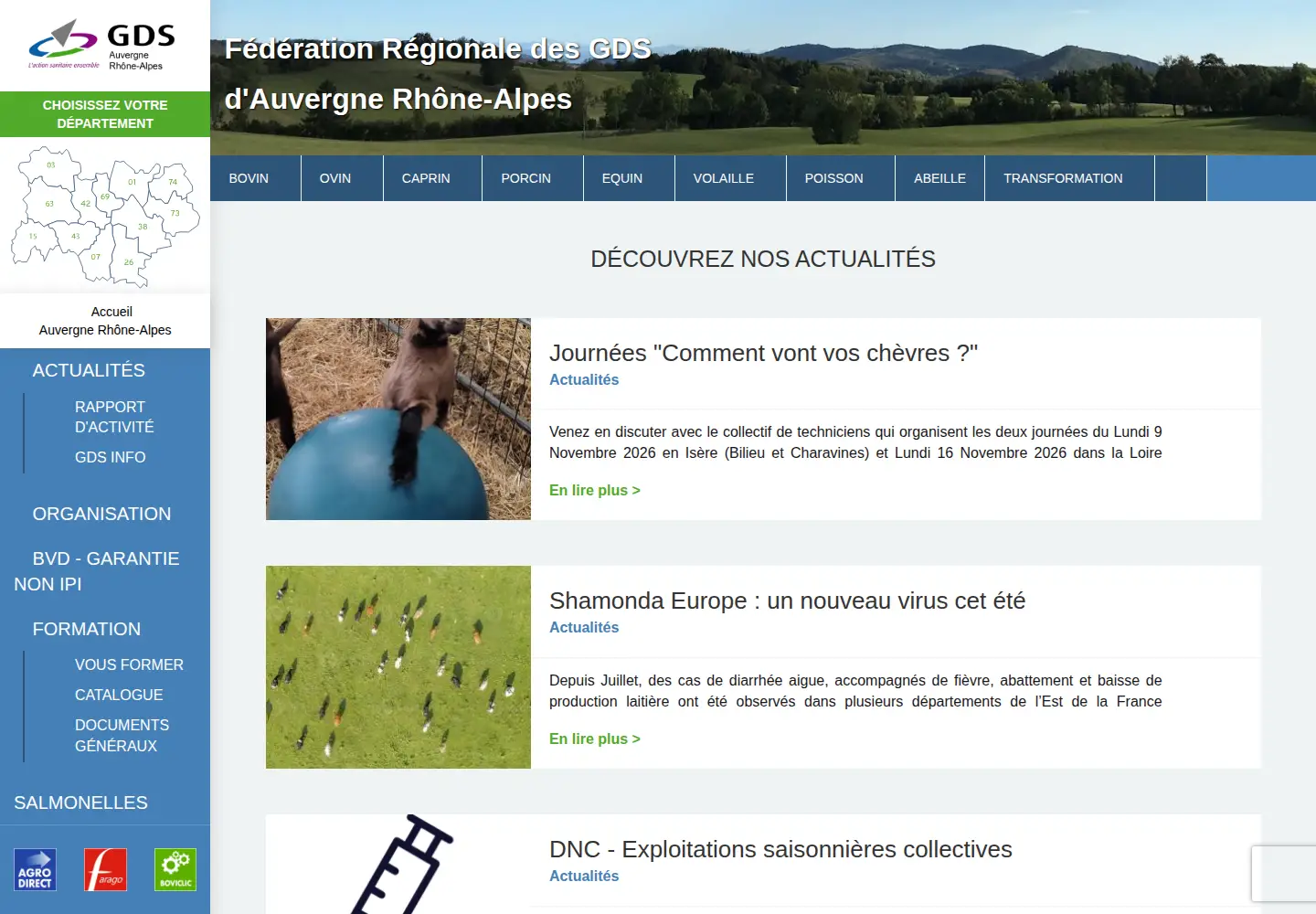 Screenshot of frgdsaura.fr