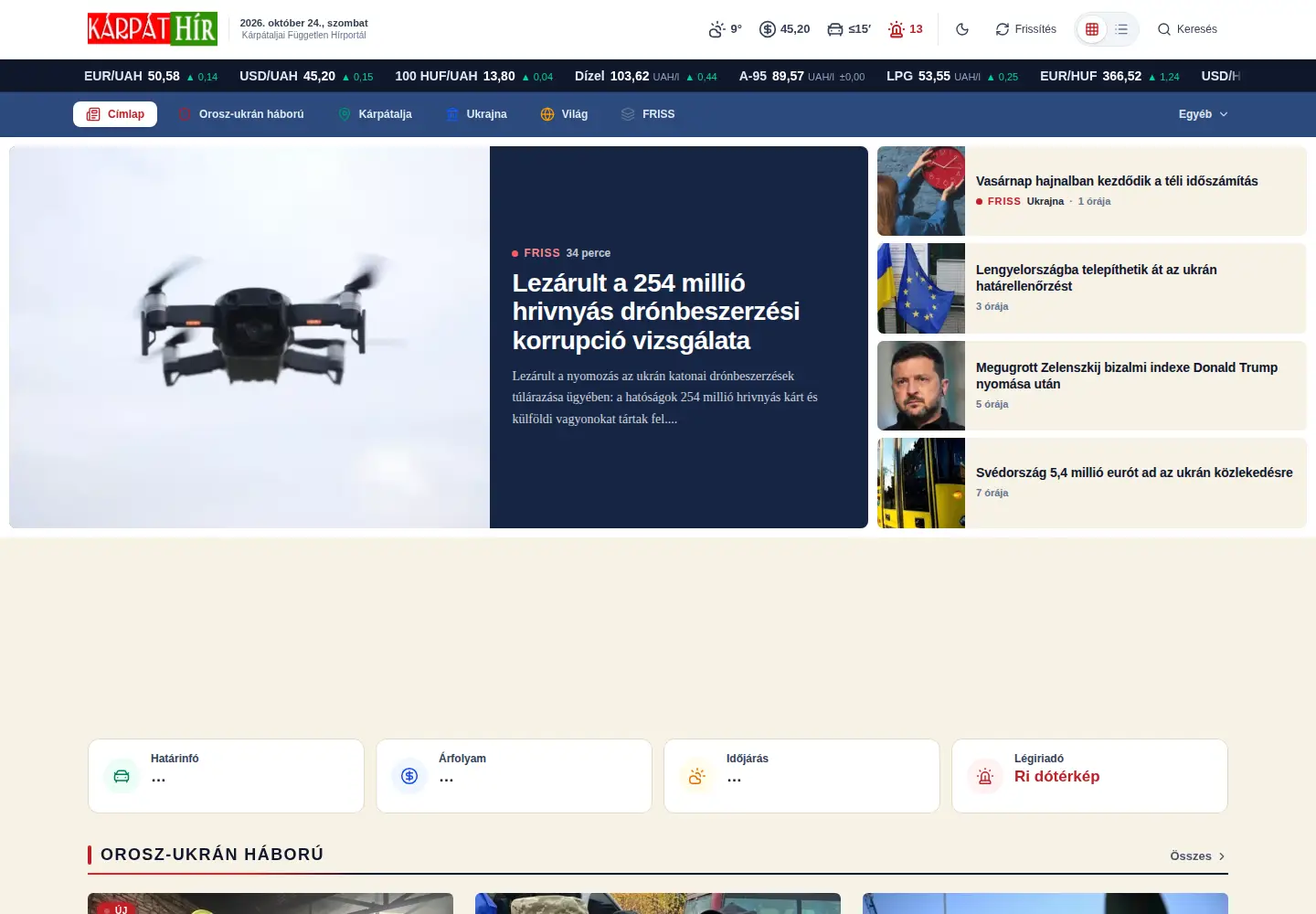 Captured homepage of karpathir.com in the current scan
