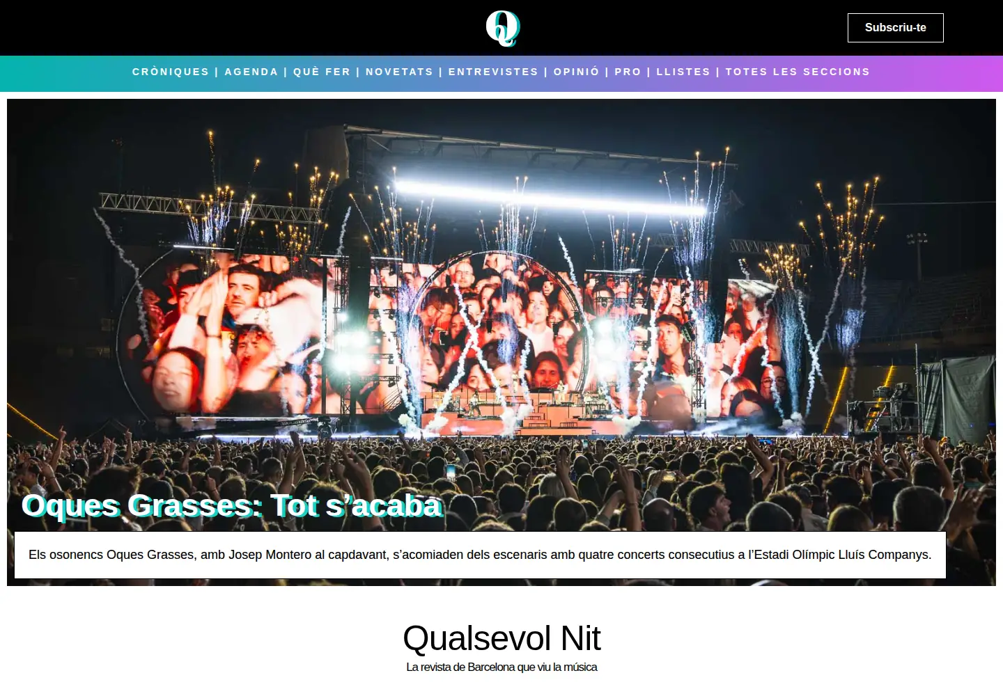 Screenshot of qualsevolnit.com