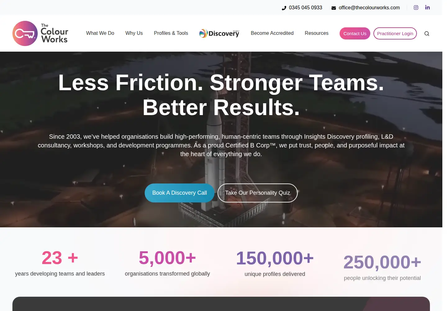 Screenshot of thecolourworks.com