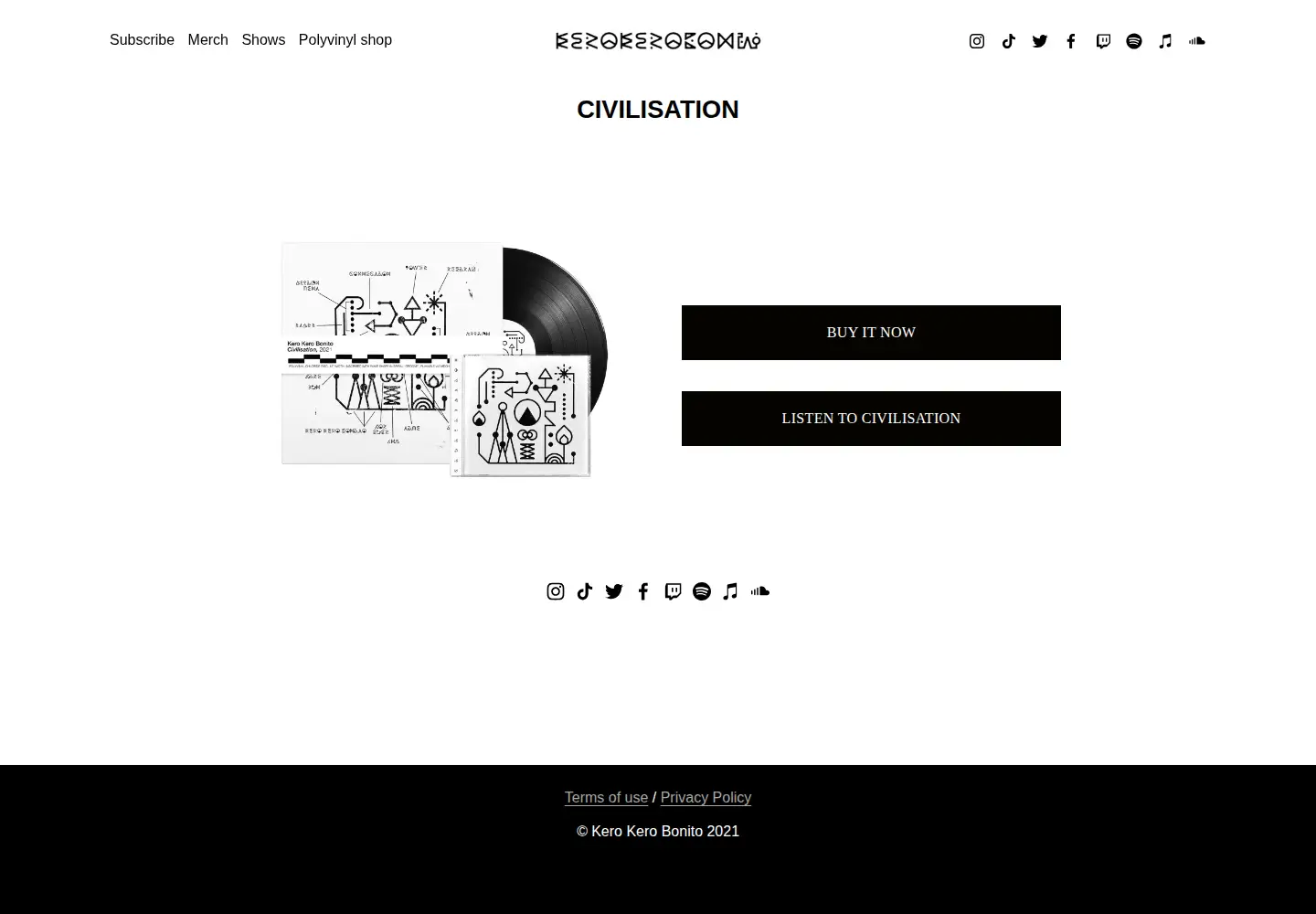 Screenshot of kerokerobonito.com