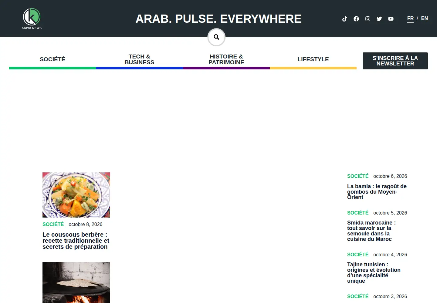 Screenshot of kawa-news.com