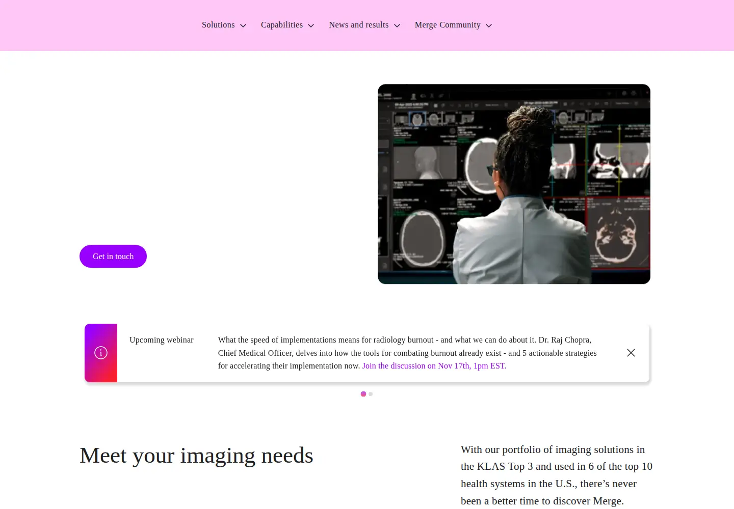 Screenshot of merge.com