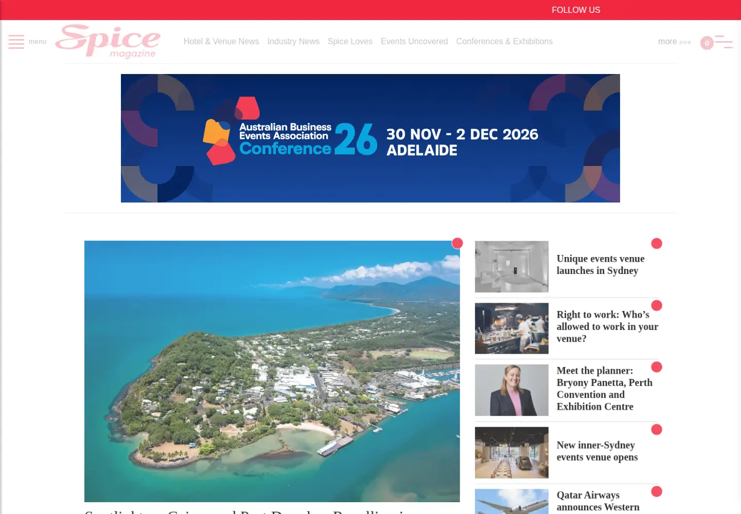 Screenshot of spicenews.com.au