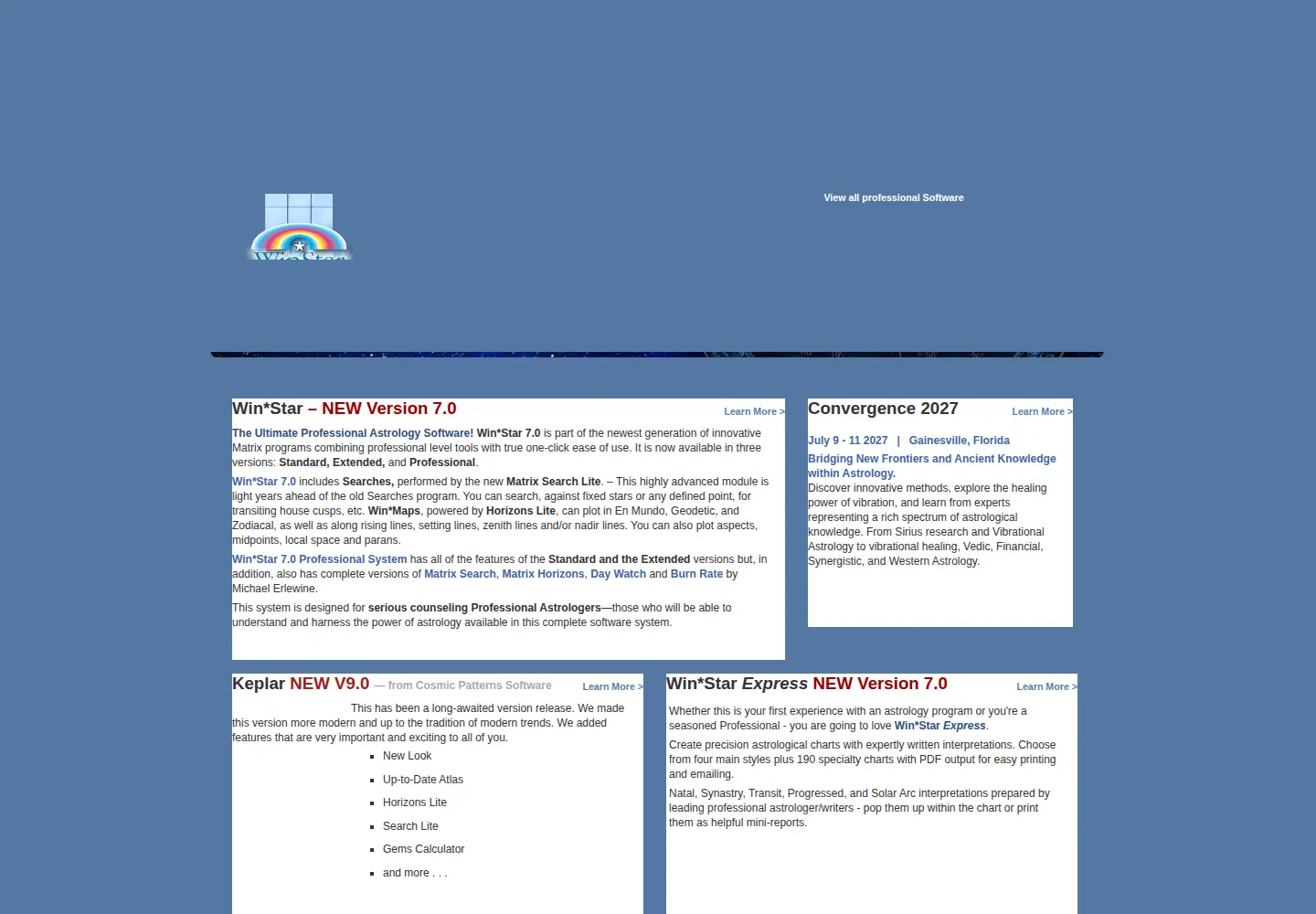 Captured homepage of astrologysoftware.com in the current scan