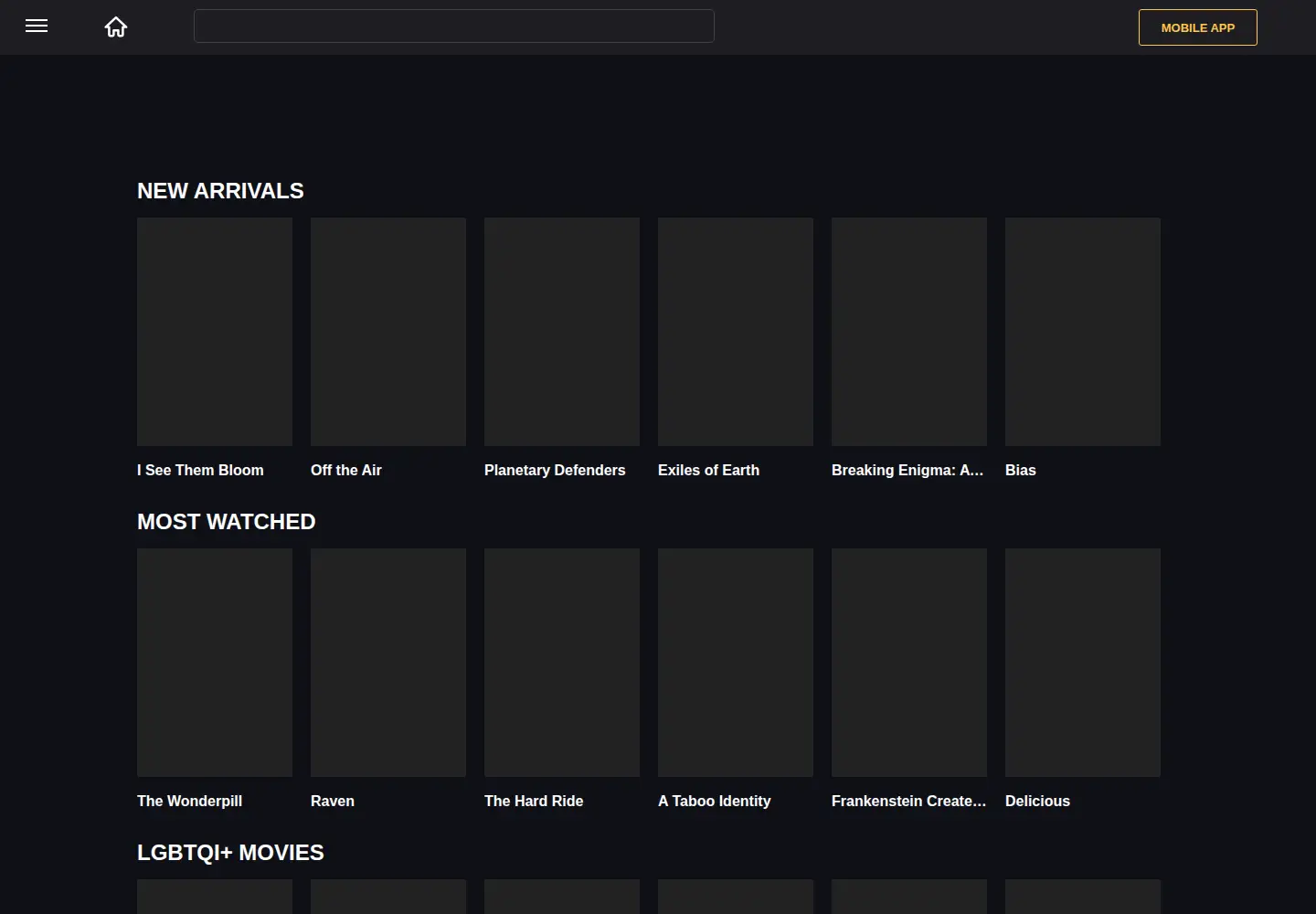 Screenshot of filmzie.com