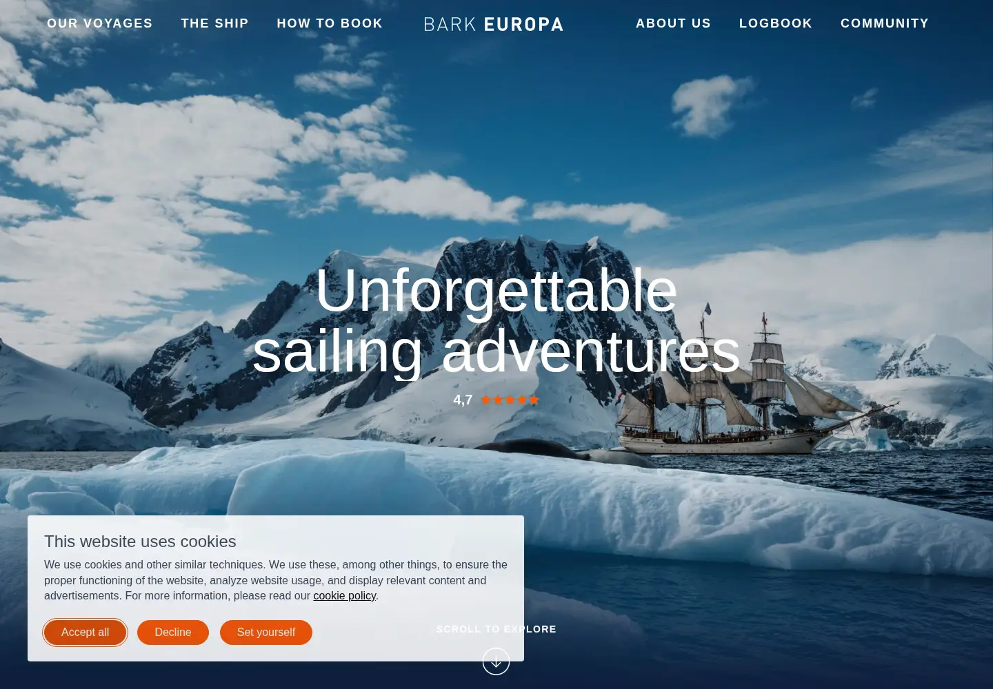 Screenshot of barkeuropa.com