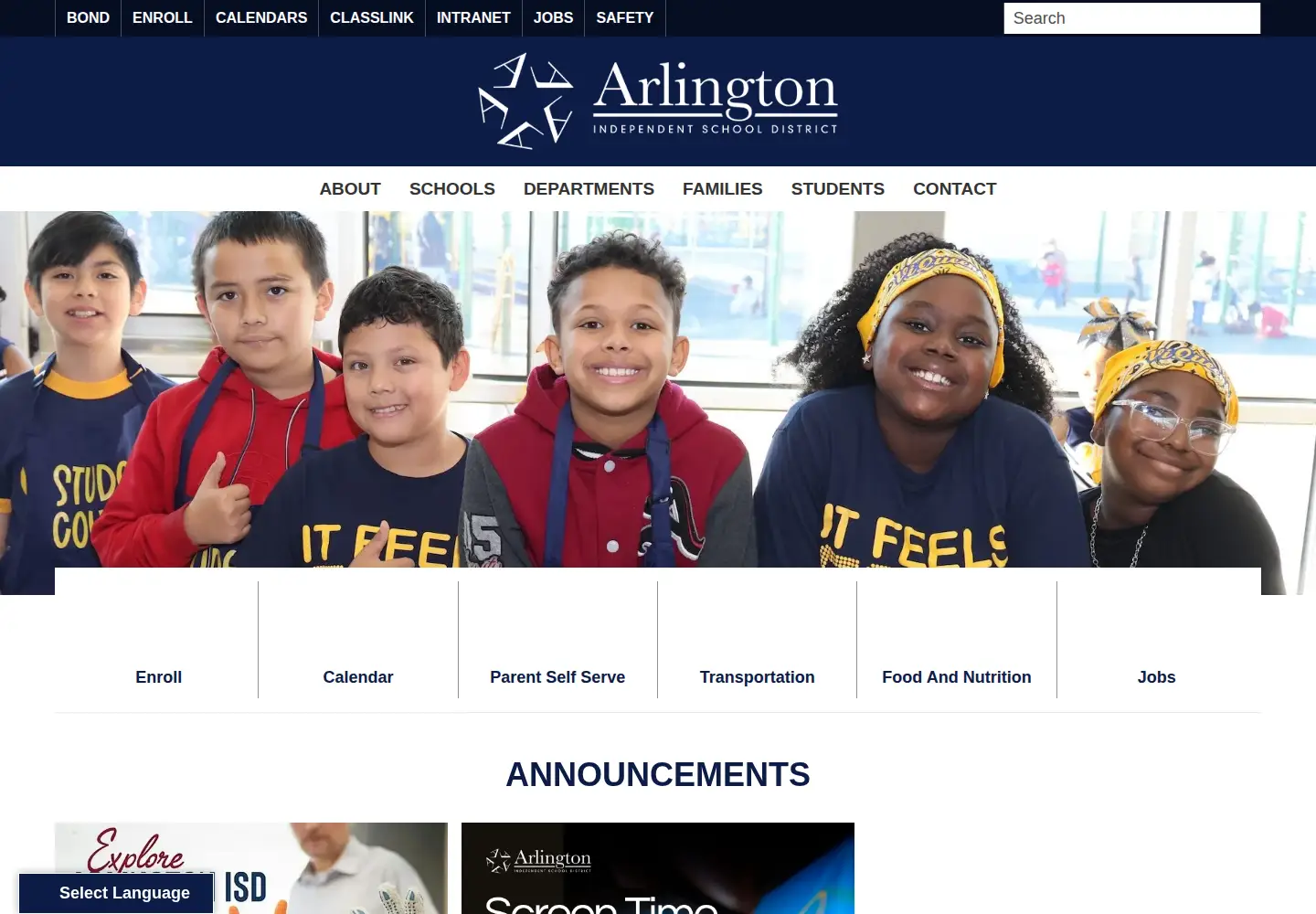 Screenshot of aisd.net
