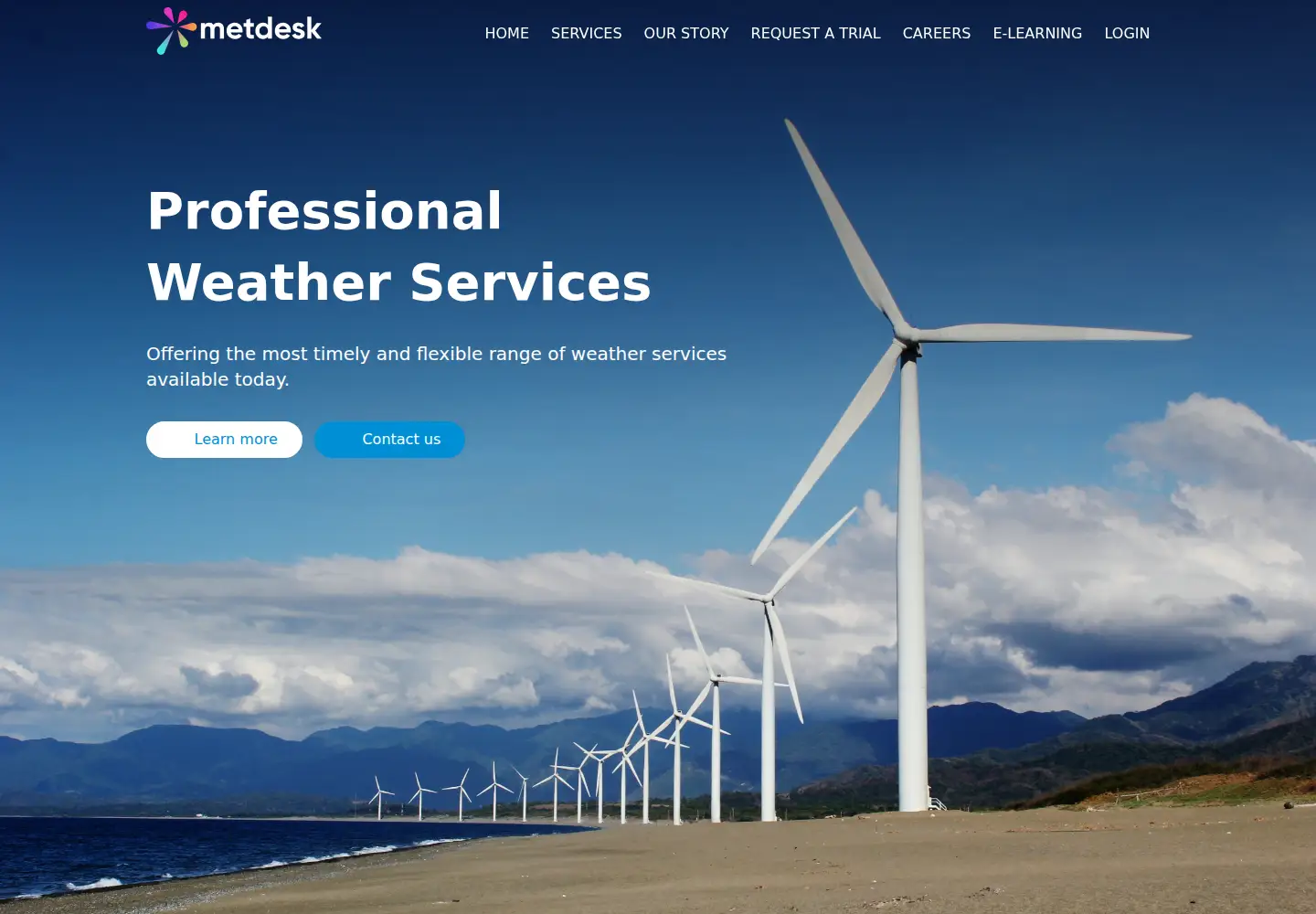 Screenshot of metdesk.com