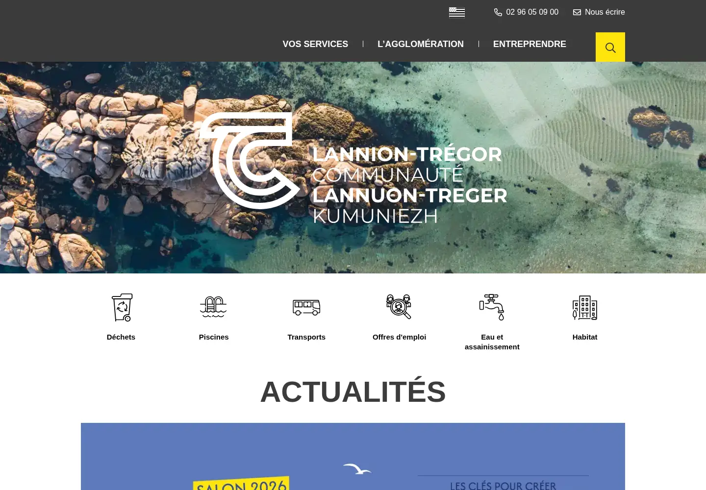 Screenshot of lannion-tregor.com