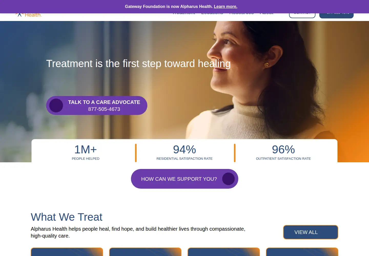 Screenshot of gatewayfoundation.org