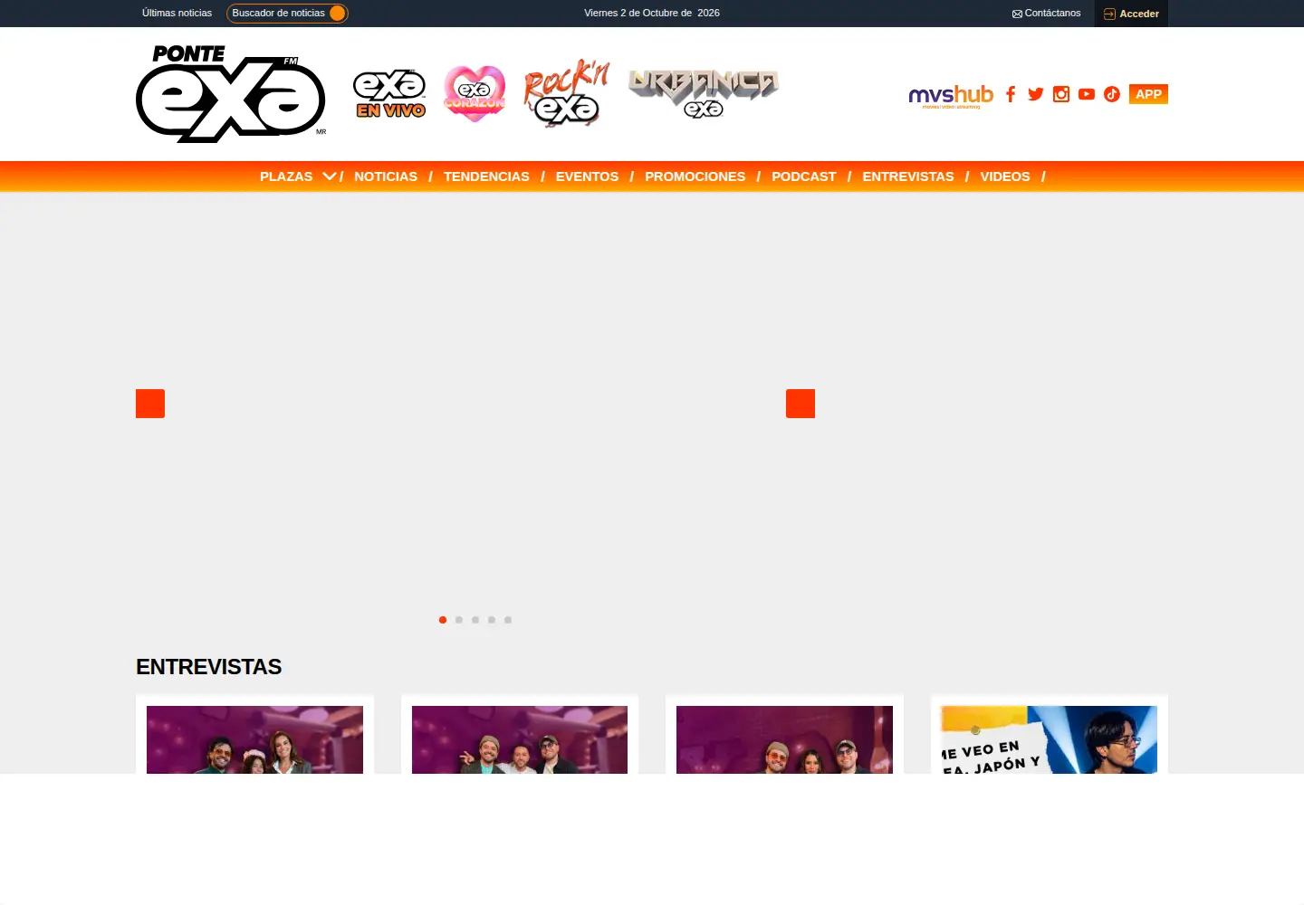Screenshot of exafm.com