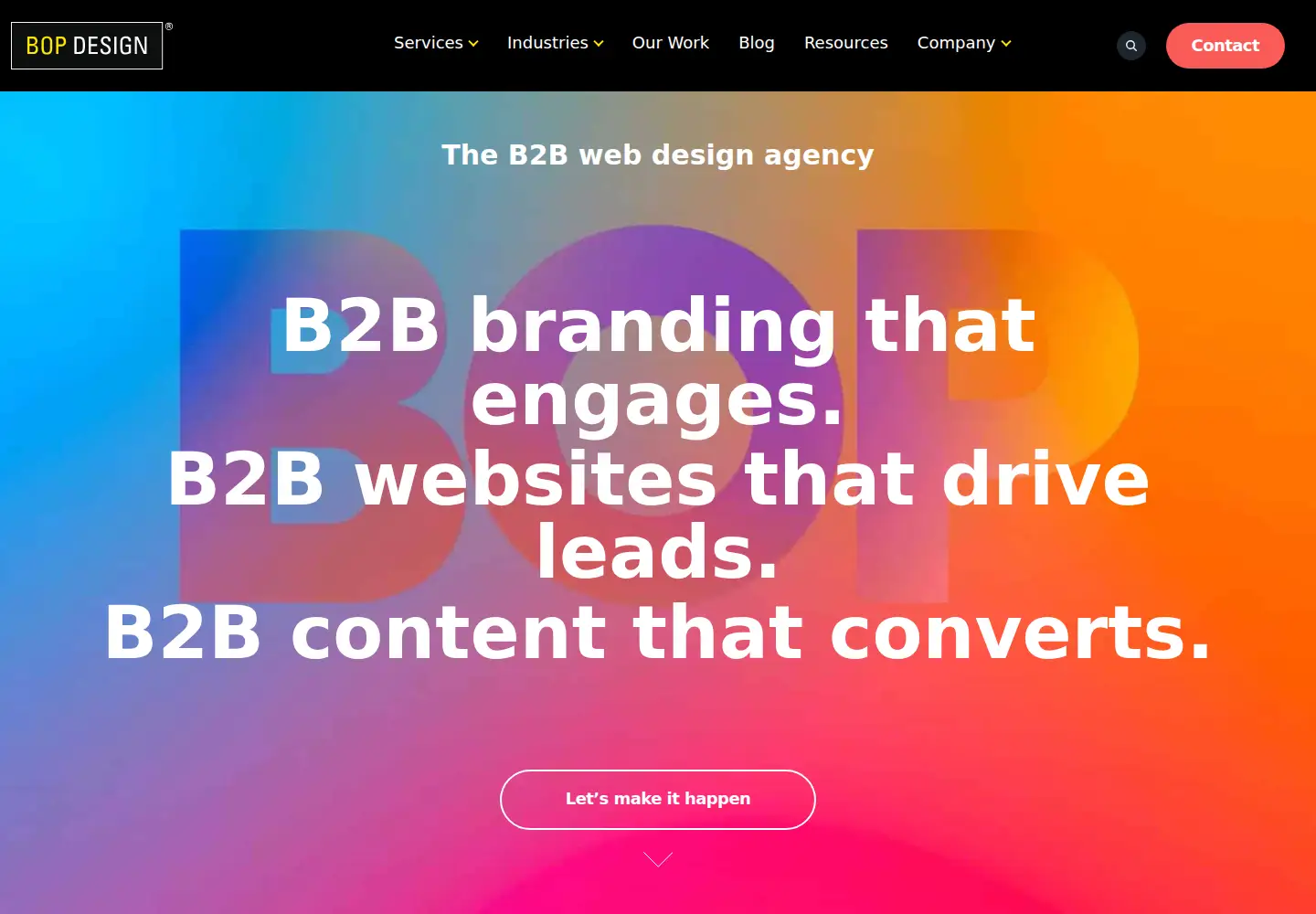 Screenshot of bopdesign.com