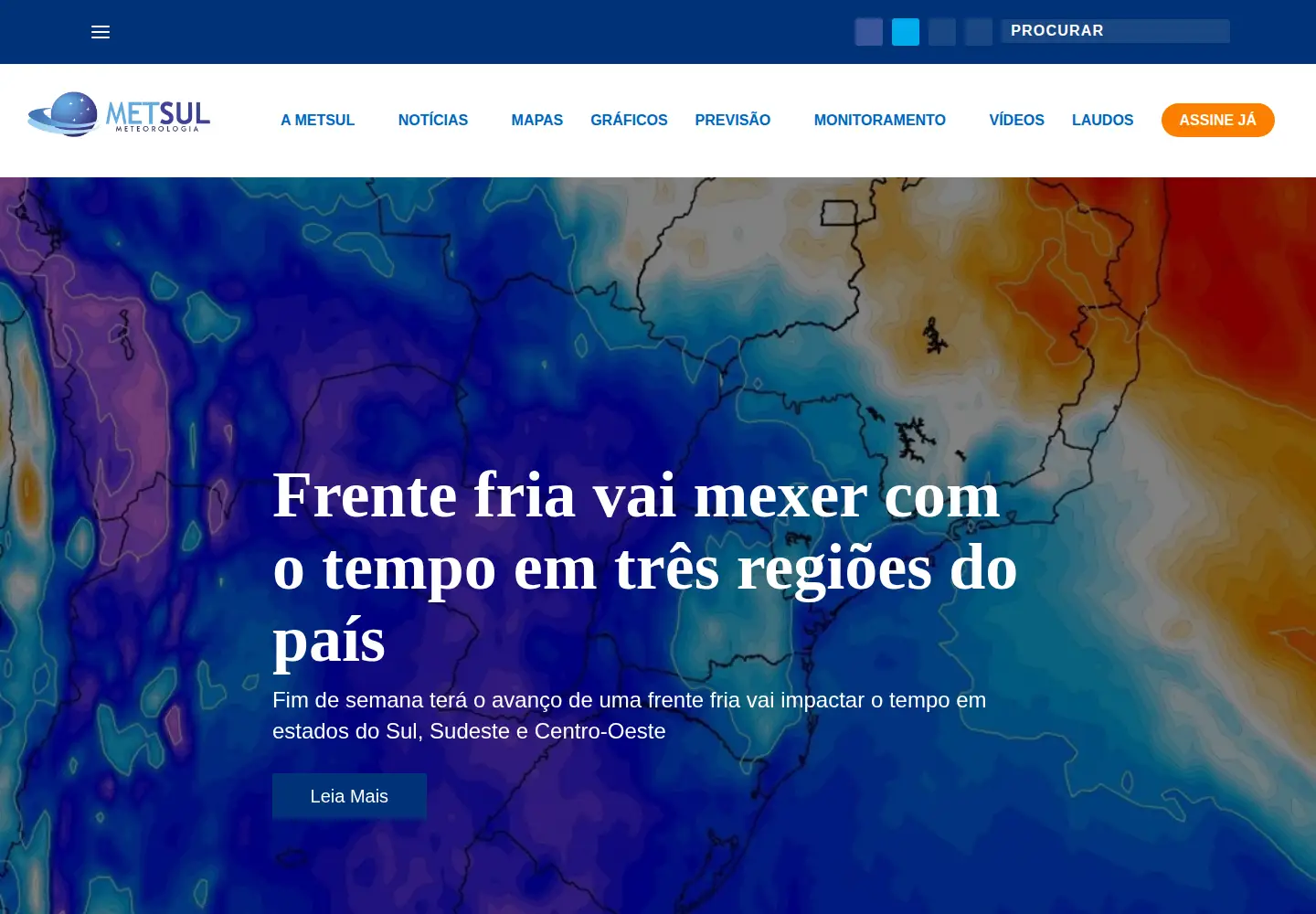 Screenshot of metsul.com