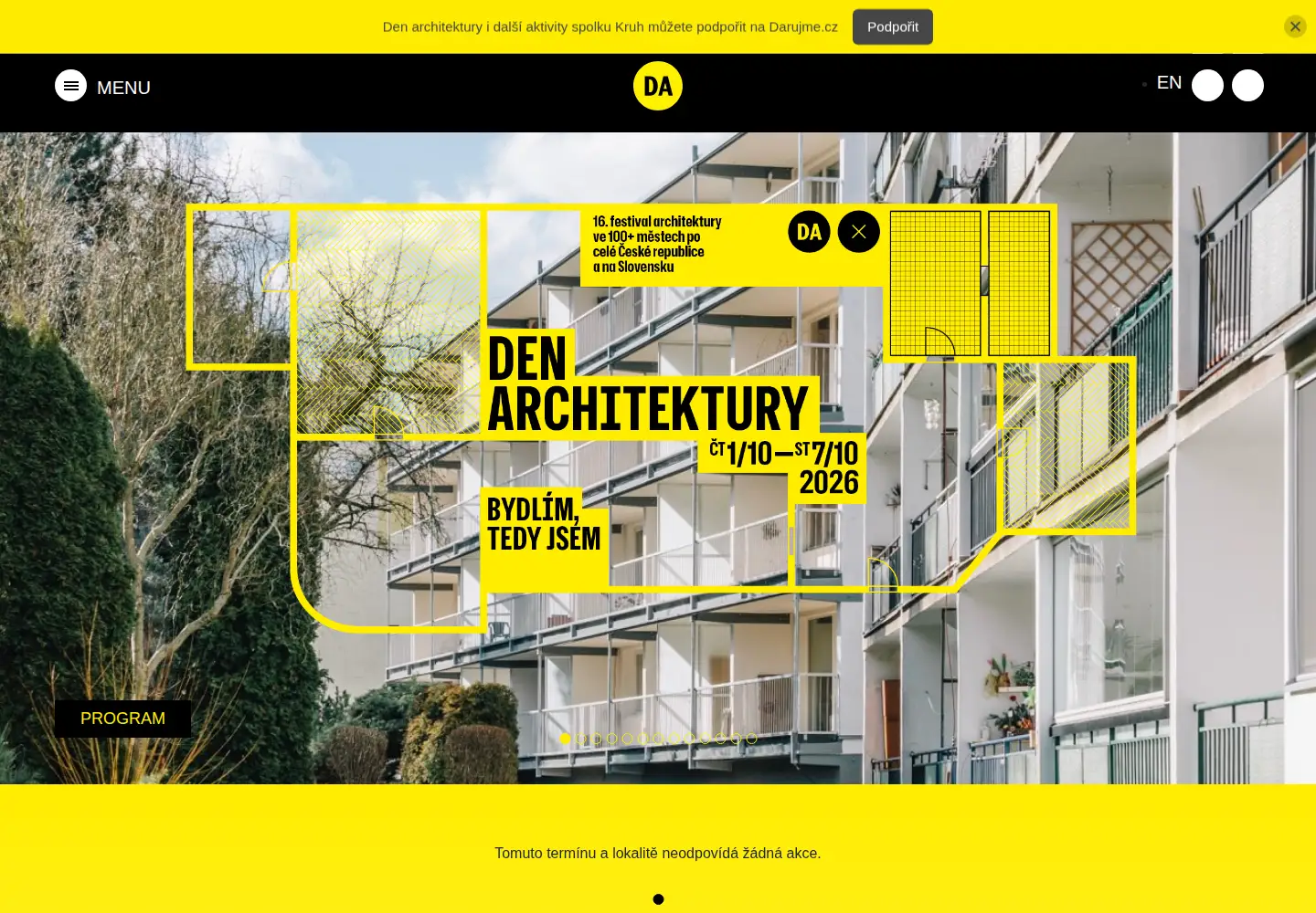Screenshot of denarchitektury.cz