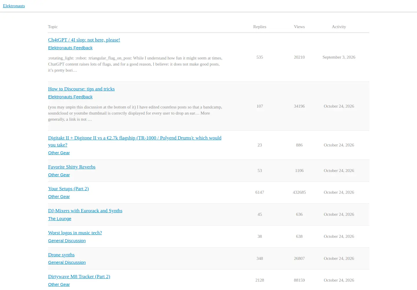 Screenshot of elektronauts.com