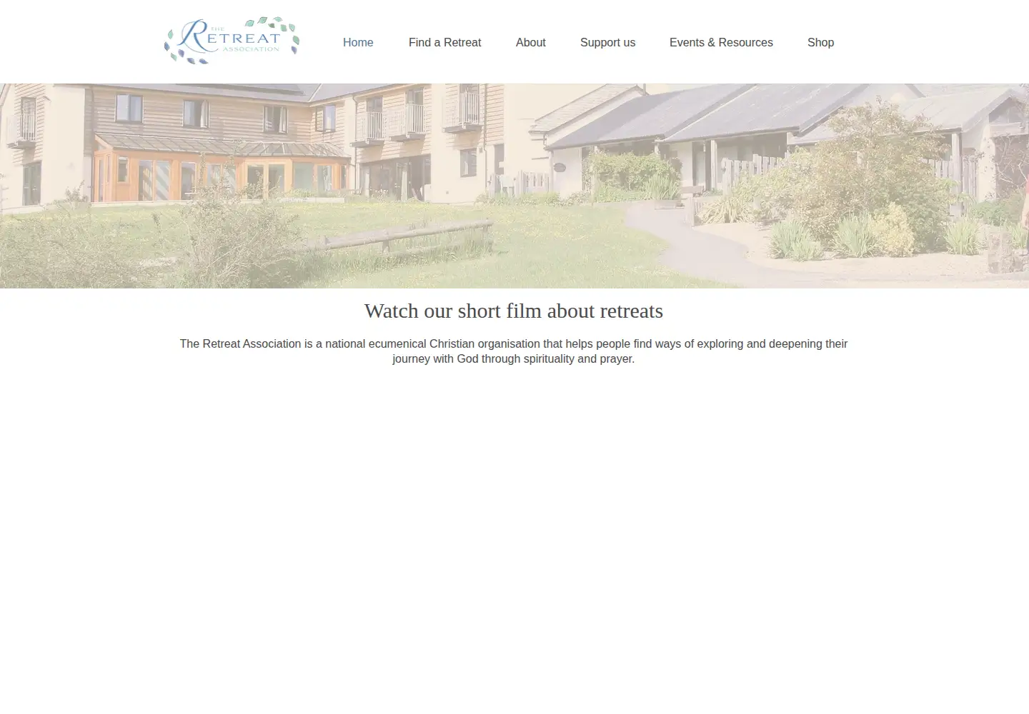 Screenshot of retreats.org.uk