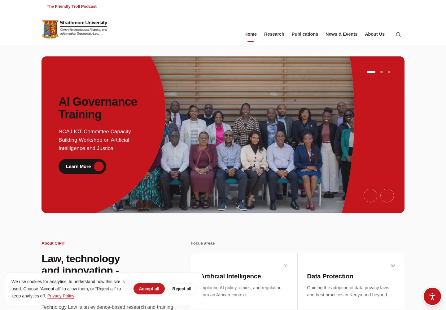 Screenshot of cipit.org